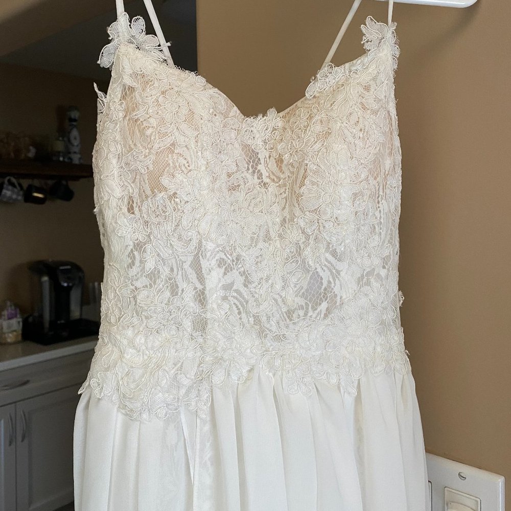 White Lace Full Length Dress